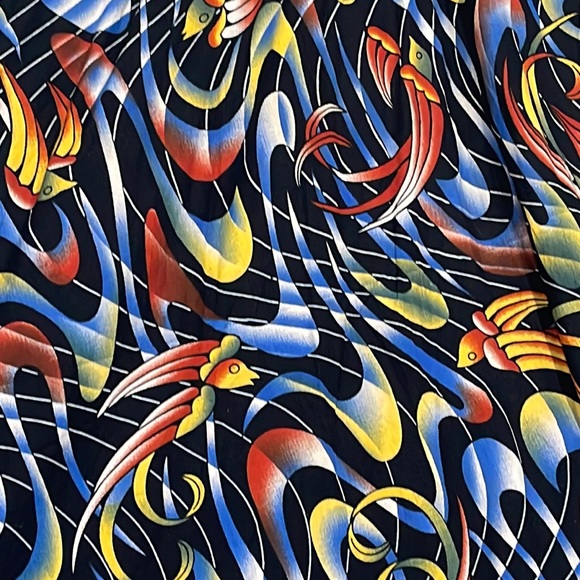 Ethnic Bird Print Maxi Dress with Flutter Sleeves - Picture 16 of 17